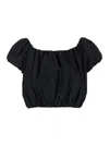 The Andamane 'whitely' Black Top With Balloon Design In Black
