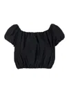 The Andamane 'whitely' Black Top With Balloon Design In Black