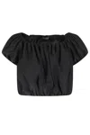 The Andamane 'whitely' Black Top With Balloon Design