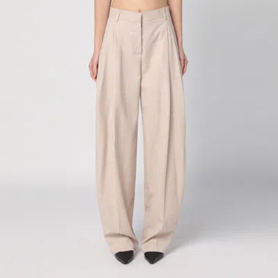 THE ANDAMANE THE ANDAMANE  WIDE SAND-COLOURED PANTS