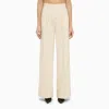 THE ANDAMANE THE ANDAMANE WIDE WOOL-BLEND PINSTRIPE TROUSERS