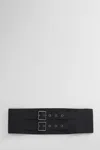 The Andamane Polyester Cotton Blend Belts In Black