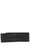 The Andamane Polyester Cotton Blend Belts In Black