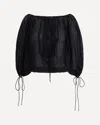 The Andamane Ribbon Tie Drawstring Blouse