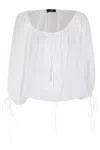 The Andamane Wilma Blouse With Elasticized Neckline