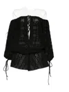 The Andamane Wilma Eyelet Lace-up Playsuit