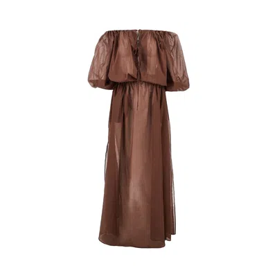 The Andamane 'wilma' Maxi Dress In Brown