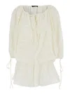 The Andamane Wilma Playsuit - Long Sleeve Playsuit In White