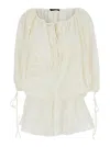 The Andamane Wilma Playsuit - Long Sleeve Playsuit In White