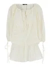 The Andamane Wilma Playsuit - Long Sleeve Playsuit In White