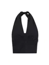 The Andamane Halterneck Sleeves Ruched Detailing