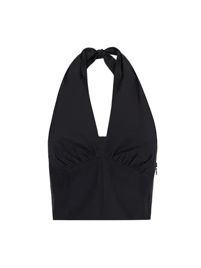 The Andamane 'winona' Halter Top In Black