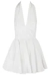 The Andamane Flared Mini Dress With Deep V-neckline