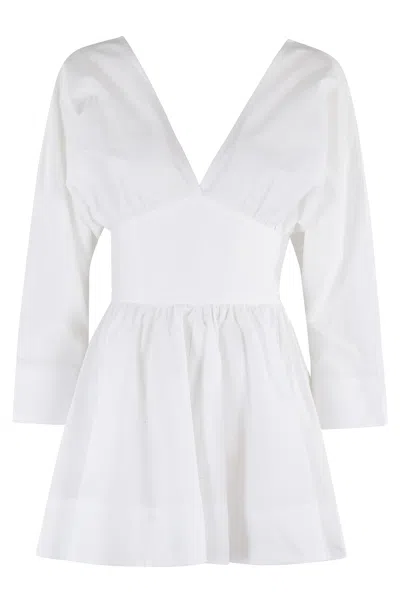 The Andamane Winona Playsuit With V-neck And Wide Sleeves In White
