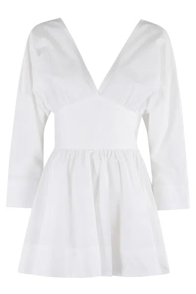 THE ANDAMANE WINONA PLAYSUIT WITH V-NECK AND WIDE SLEEVES