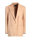 The Andamane Woman Blazer Apricot Size 4 Cotton In Orange