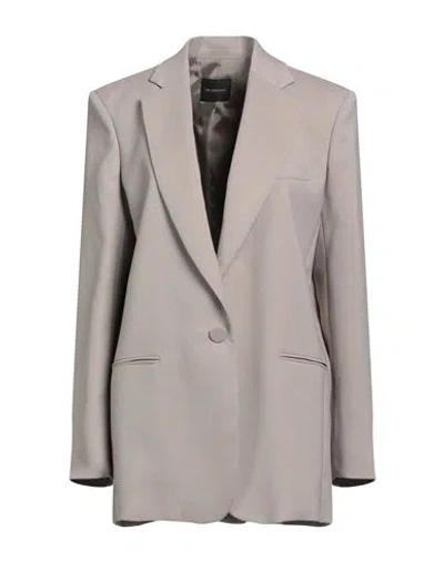 The Andamane Woman Blazer Dove Grey Size 2 Polyester In Brown