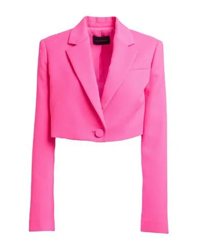The Andamane Woman Blazer Fuchsia Size 6 Polyester In Pink