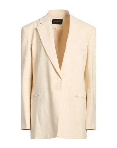 The Andamane Woman Blazer Ivory Size 4 Viscose, Virgin Wool, Elastane, Polyester In Neutral
