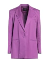 The Andamane Single-breasted Blazer In Purple