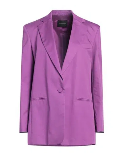 The Andamane Single-breasted Blazer In Purple
