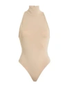 The Andamane Woman Bodysuit Beige Size Xs Polyamide, Elastane In Sand