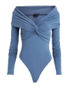 The Andamane Woman Bodysuit Pastel Blue Size Xs Polyamide, Elastane In Blue