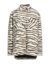 The Andamane Woman Coat Cream Size Xs Polyester, Wool In White