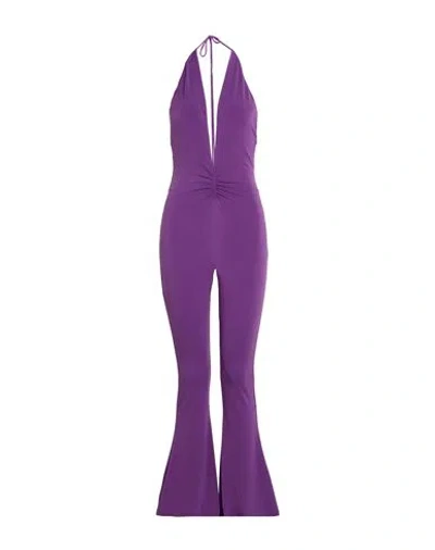 The Andamane Woman Jumpsuit Purple Size 4 Polyester, Elastane