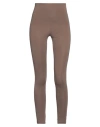 The Andamane Woman Leggings Taupe Size S Polyamide, Elastane In Grey