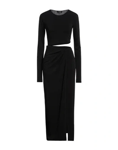 The Andamane Woman Maxi Dress Black Size 4 Polyester, Elastane, Polyamide