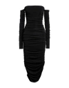 The Andamane Draped Jersey Dress In Black