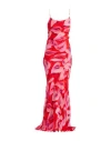 The Andamane Woman Maxi Dress Red Size 6 Viscose In Red