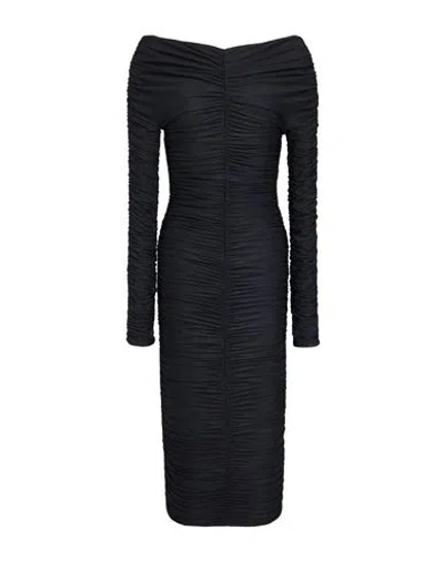 The Andamane Woman Midi Dress Black Size 4 Polyamide, Elastane