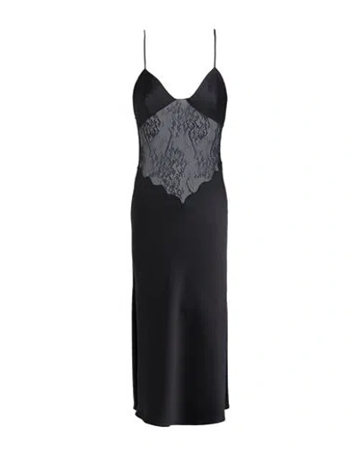 The Andamane Woman Midi Dress Black Size 6 Polyester, Polyamide