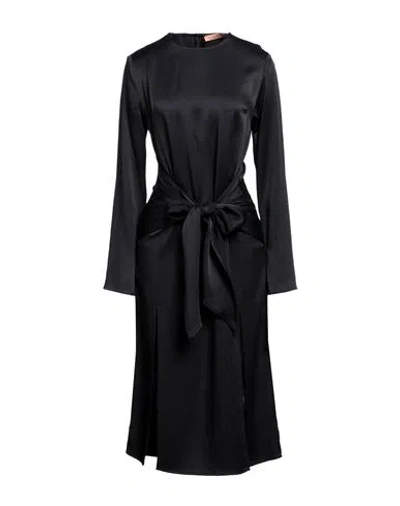 The Andamane Woman Midi Dress Black Size Xs Acetate, Viscose
