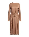 The Andamane Woman Midi Dress Blush Size Xs Acetate, Viscose In Pink