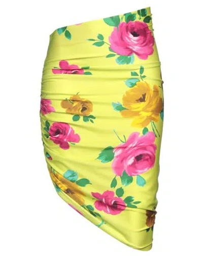 The Andamane Woman Midi Skirt Lime Green Size 4 Polyamide, Elastane