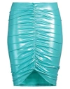 The Andamane Woman Midi Skirt Turquoise Size 6 Polyamide, Elastane In Blue