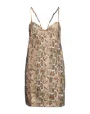 The Andamane Short Dresses In Beige