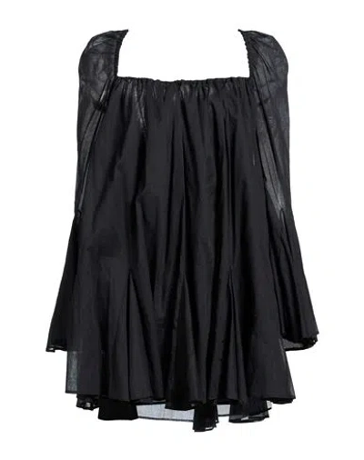 The Andamane Woman Mini Dress Black Size 6 Cotton