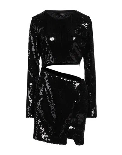 The Andamane Woman Mini Dress Black Size 6 Polyester