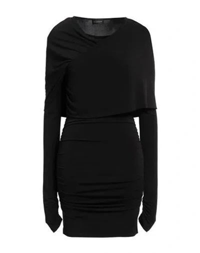 The Andamane Woman Mini Dress Black Size 6 Polyester, Elastane