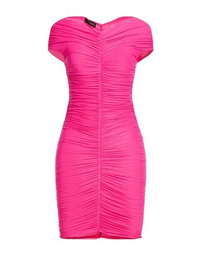 The Andamane Woman Mini Dress Fuchsia Size 2 Polyamide, Elastane In Pink