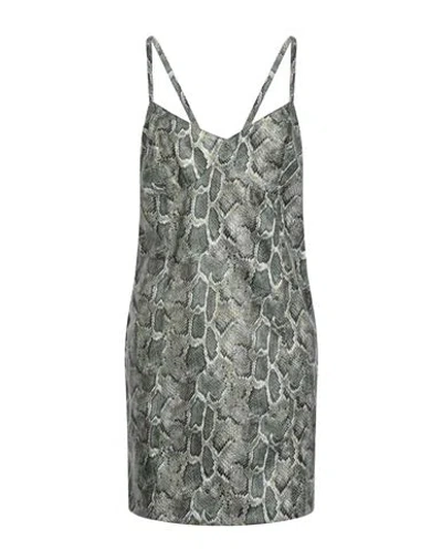 The Andamane Woman Mini Dress Green Size Xs Polyurethane, Polyester