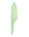 The Andamane Mirtha Ruffle Assymmetric Maxi Dress In Green