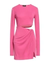 The Andamane Gia Cutout Stretch Jersey Mini Dress In Magenta