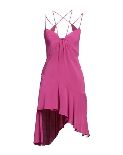 The Andamane Woman Mini Dress Mauve Size 6 Silk, Elastane In Purple