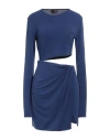 The Andamane Woman Mini Dress Navy Size 2 Polyester, Elastane, Polyamide In Navy Blue