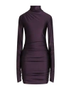 The Andamane Woman Mini Dress Plum Size 4 Polyamide, Elastane In Purple